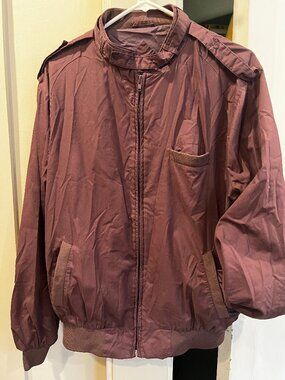 Vintage Street Moves by David Peyser Sportswear Inc Purple Bomber Jacket Size L